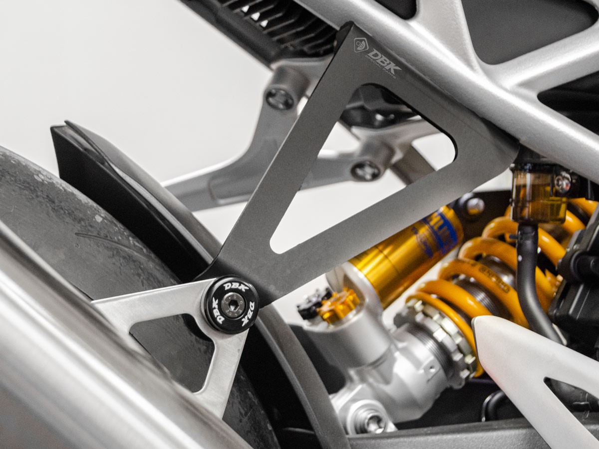 DBK Special Parts (Ducabike) Muffler Support Passenger Peg Delete for Triumph Speed Triple 1200 RR /RS DBK Special Parts (Ducabike) Muffler Support Passenger Peg Delete for Triumph Speed Triple 1200 RR /RS
